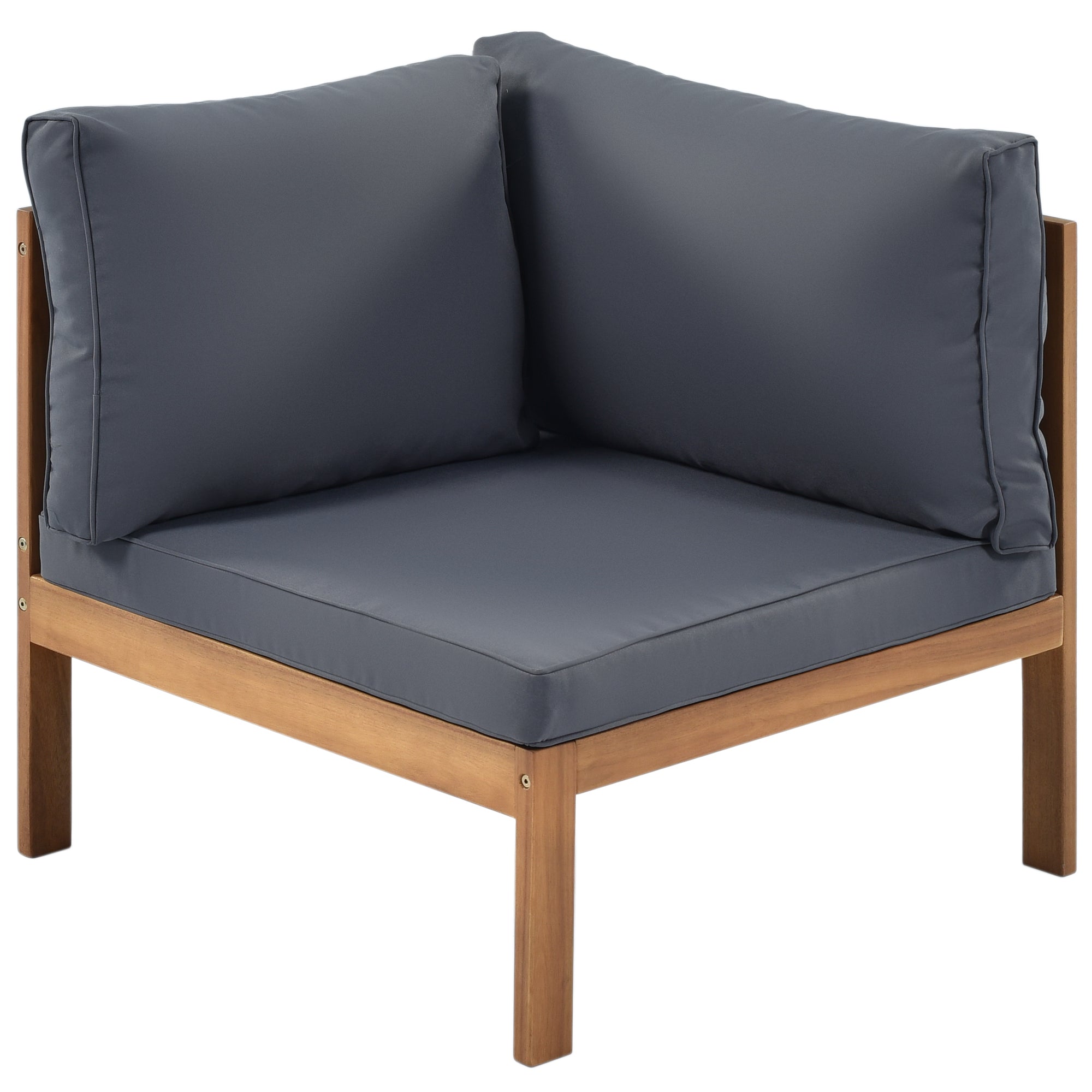 Ensemble de canapés d'extérieur Walker Edison | Structure en bois d'acacia