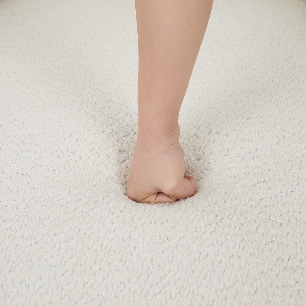 Fauteuil pivotant rond Walker Edison à 360° avec coussins