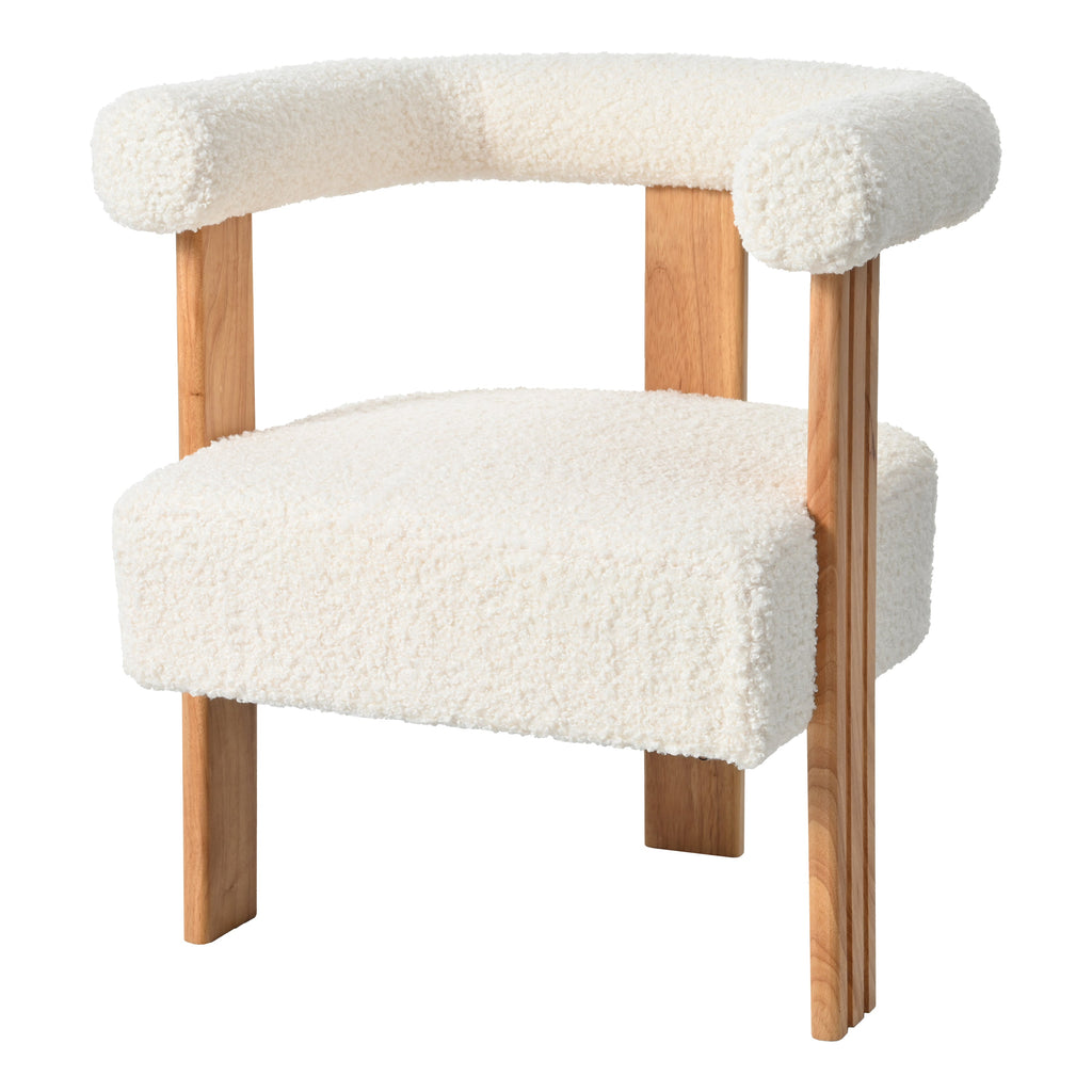 Walker Edison | Fauteuil d'appoint en forme de tonneau Boucle 