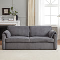 Walker Edison | Canapé-lit futon en velours côtelé gris