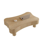 Walker Edison | Table basse et bureau à plateau relevable cannelé Curve Design 