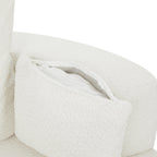 Fauteuil pivotant rond Walker Edison à 360° avec coussins