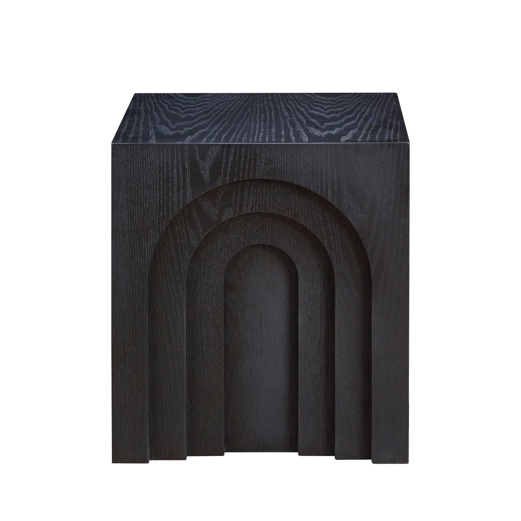 Walker Edison | Table d'appoint carrée Curve Design 