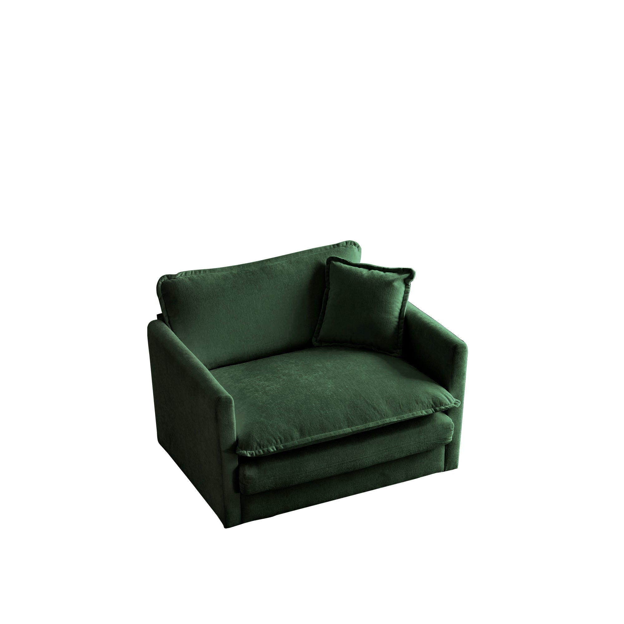 Fauteuil canapé-lit en chenille avec coussin Cloud Pillow Top