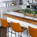 Tabourets de bar 2 pièces en similicuir