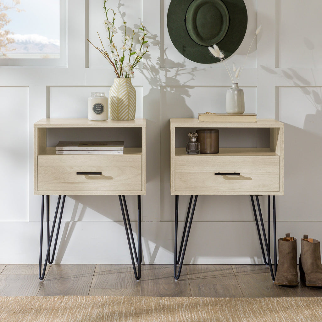 Table de chevet/table d'appoint Croft, lot de 2