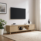 Meuble TV scandinave cannelé Reema Arundo