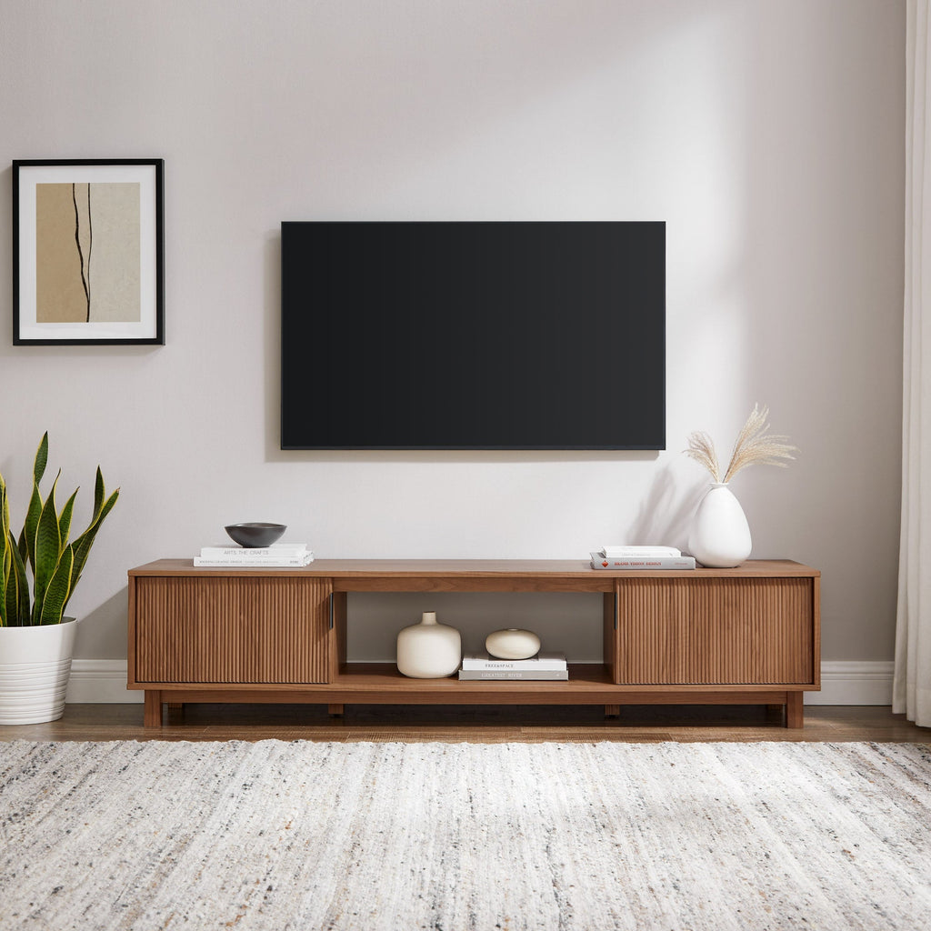 Meuble TV scandinave cannelé Reema Arundo