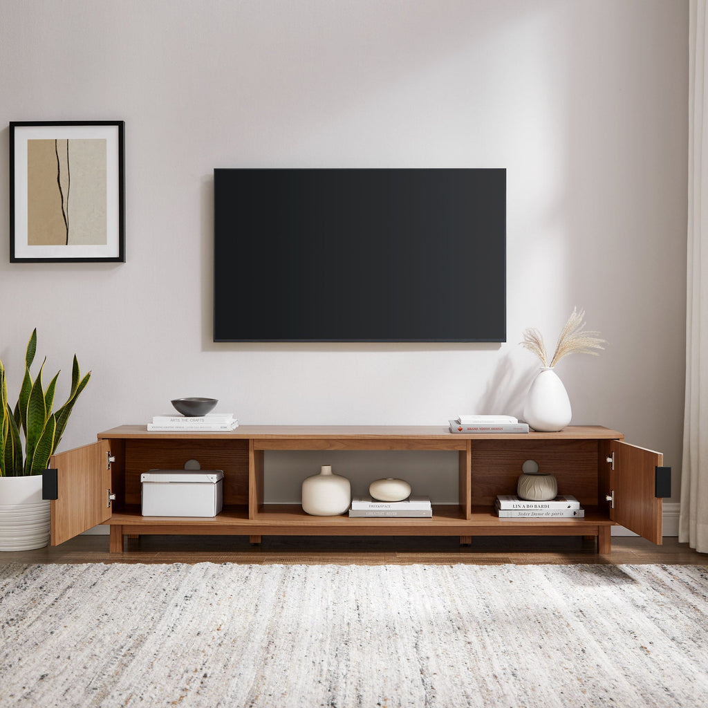 Meuble TV scandinave cannelé Reema Arundo