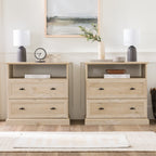 Table de chevet/d'appoint classique Clyde à 2 tiroirs