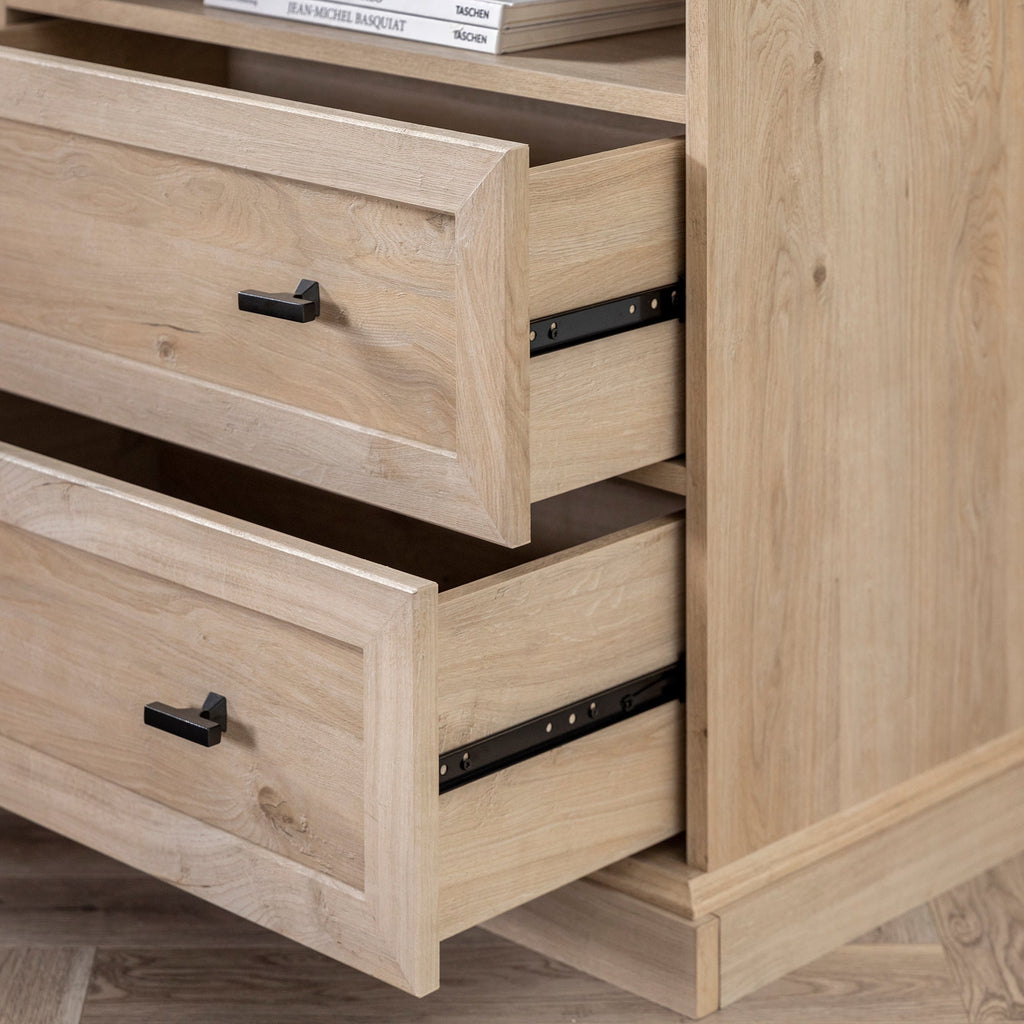 Table de chevet/d'appoint classique Clyde à 2 tiroirs