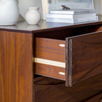 Commode Atticus en bois massif, style moderne du milieu du siècle