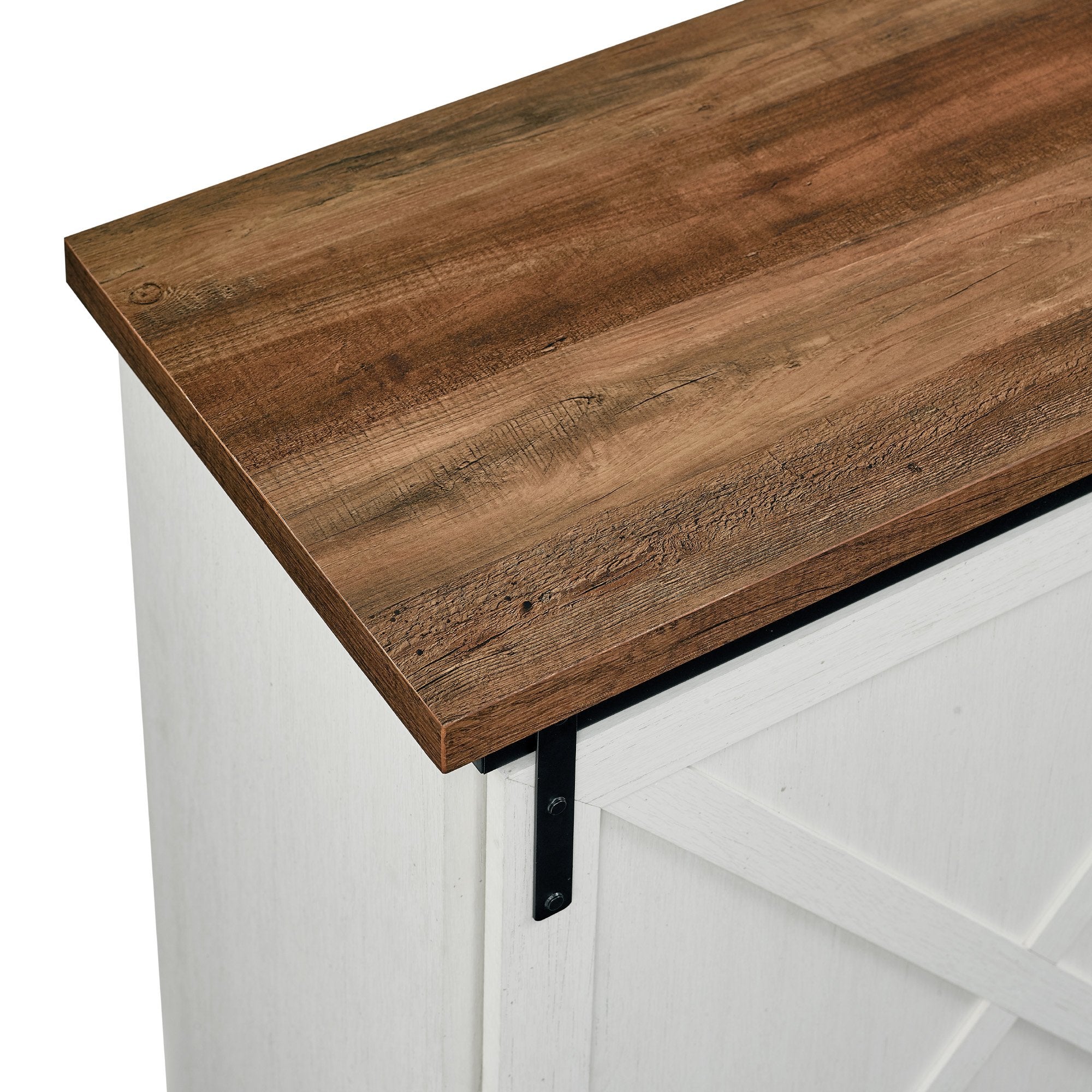 Buffet et meuble TV avec portes coulissantes en forme de X style grange