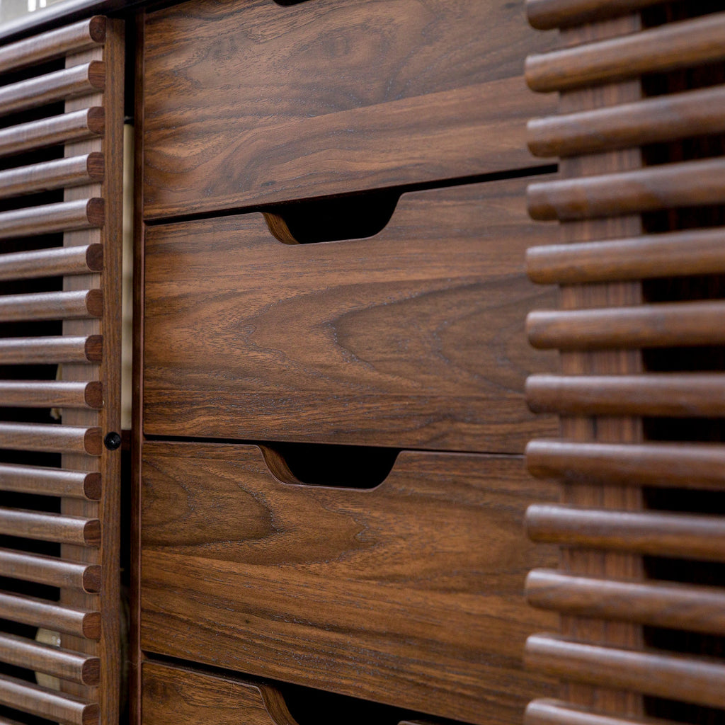 Buffet/meuble TV Havana à portes coulissantes et tiroirs