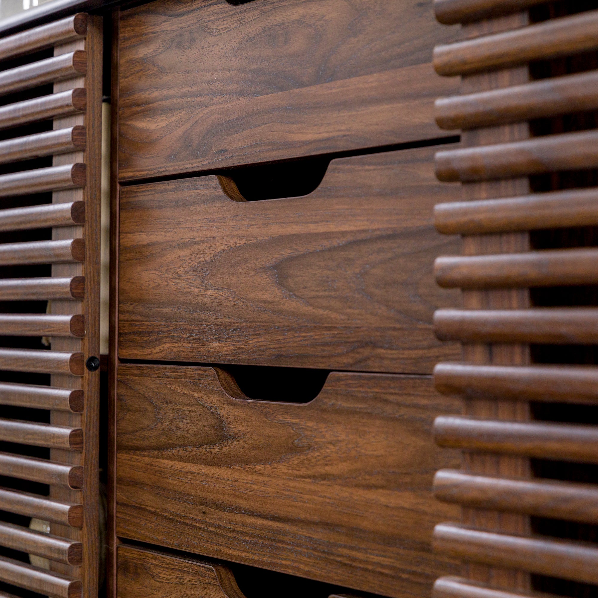 Buffet/meuble TV Havana à portes coulissantes et tiroirs