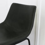 Tabourets de bar en similicuir, lot de 2