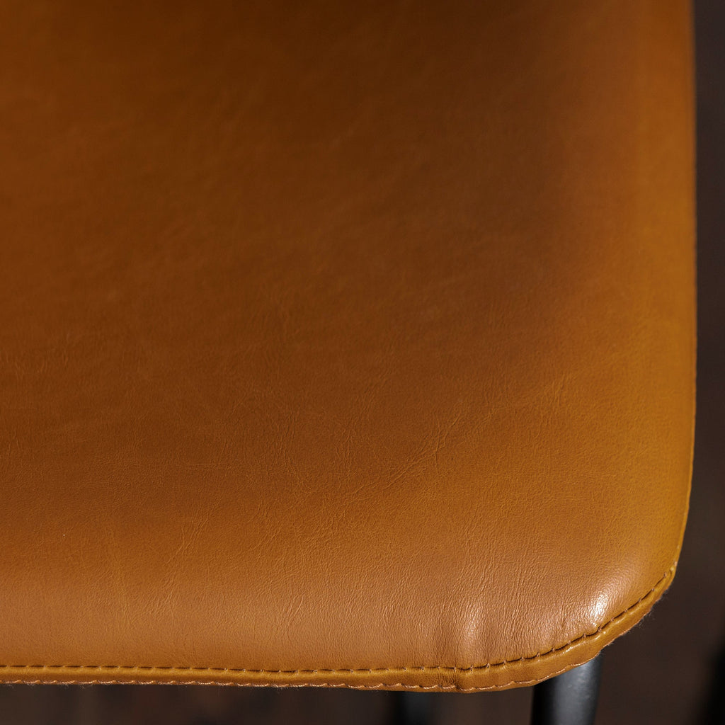 Tabourets de bar en similicuir, lot de 2