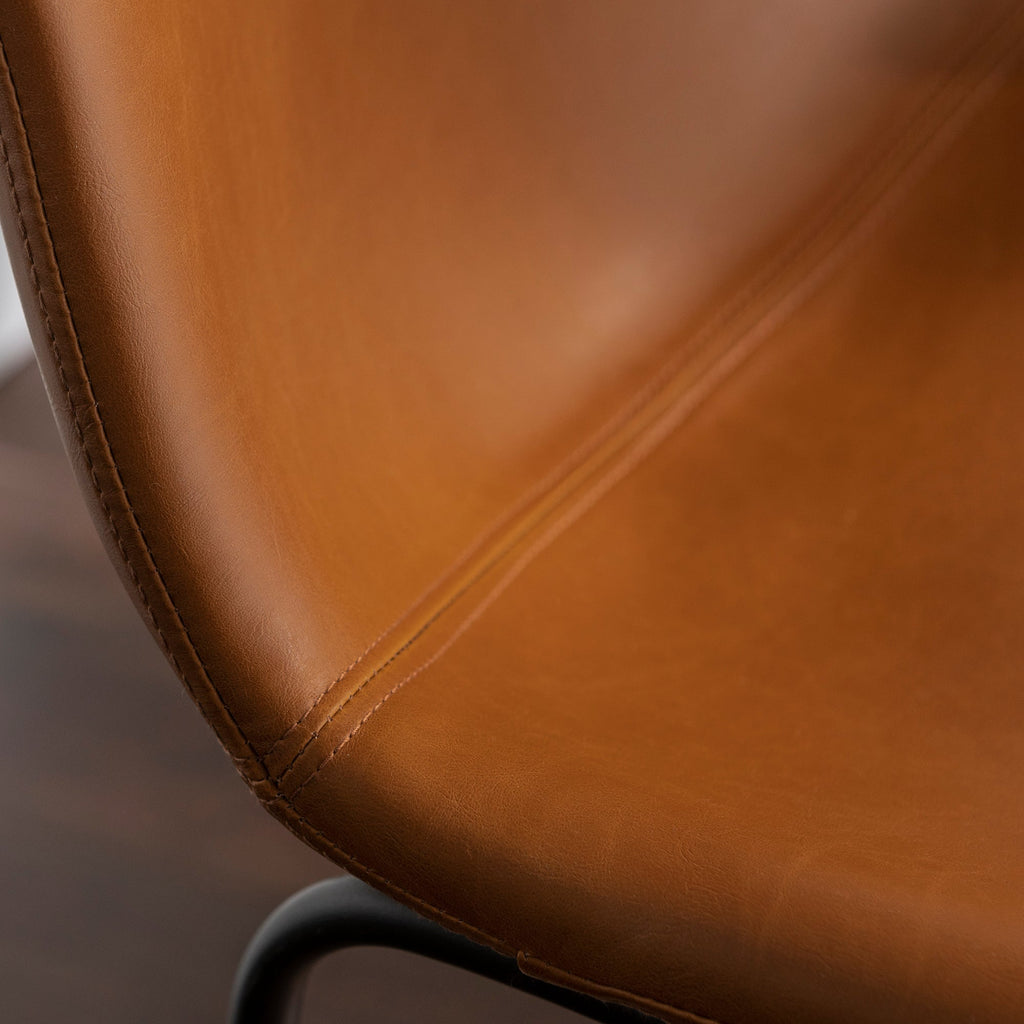 Tabourets de bar en similicuir, lot de 2