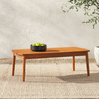 Table basse de patio Circa Modern en bois massif