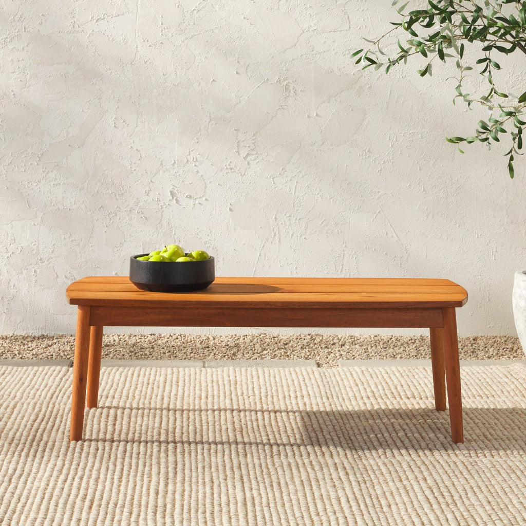 Table basse de patio Circa Modern en bois massif