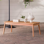 Table basse de patio Circa Modern en bois massif