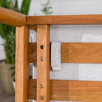 Fauteuil de jardin Circa Modern en bois massif à fuseaux