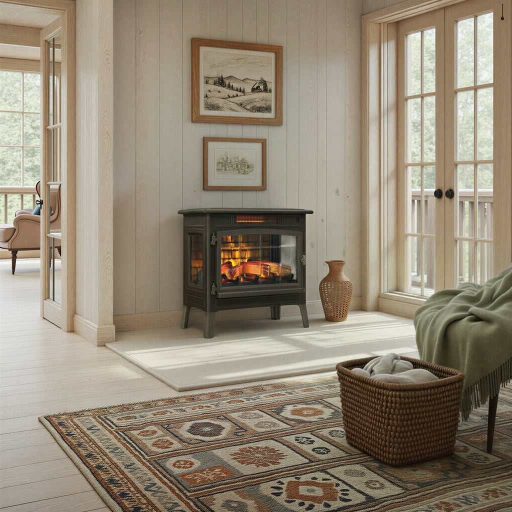 Duraflame ? Poêle-cheminée électrique infrarouge avec effet de flamme 3D