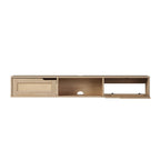 Meuble TV flottant Hamkke Boho à 2 portes