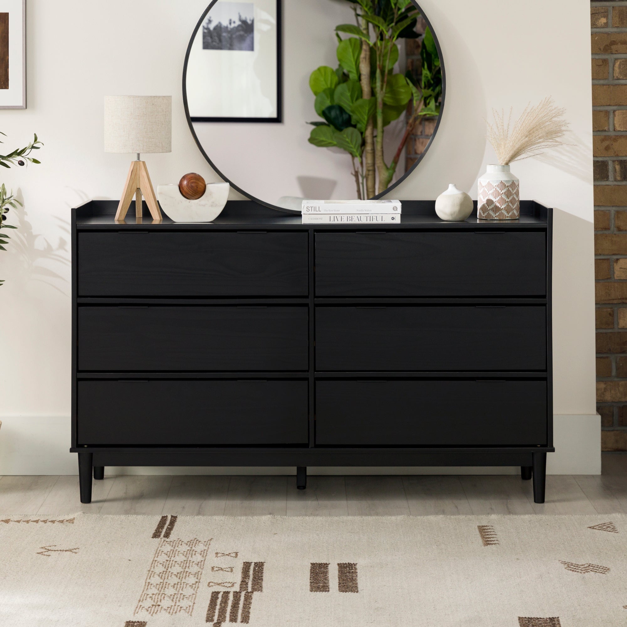 Commode en bois Lee style moderne du milieu du siècle