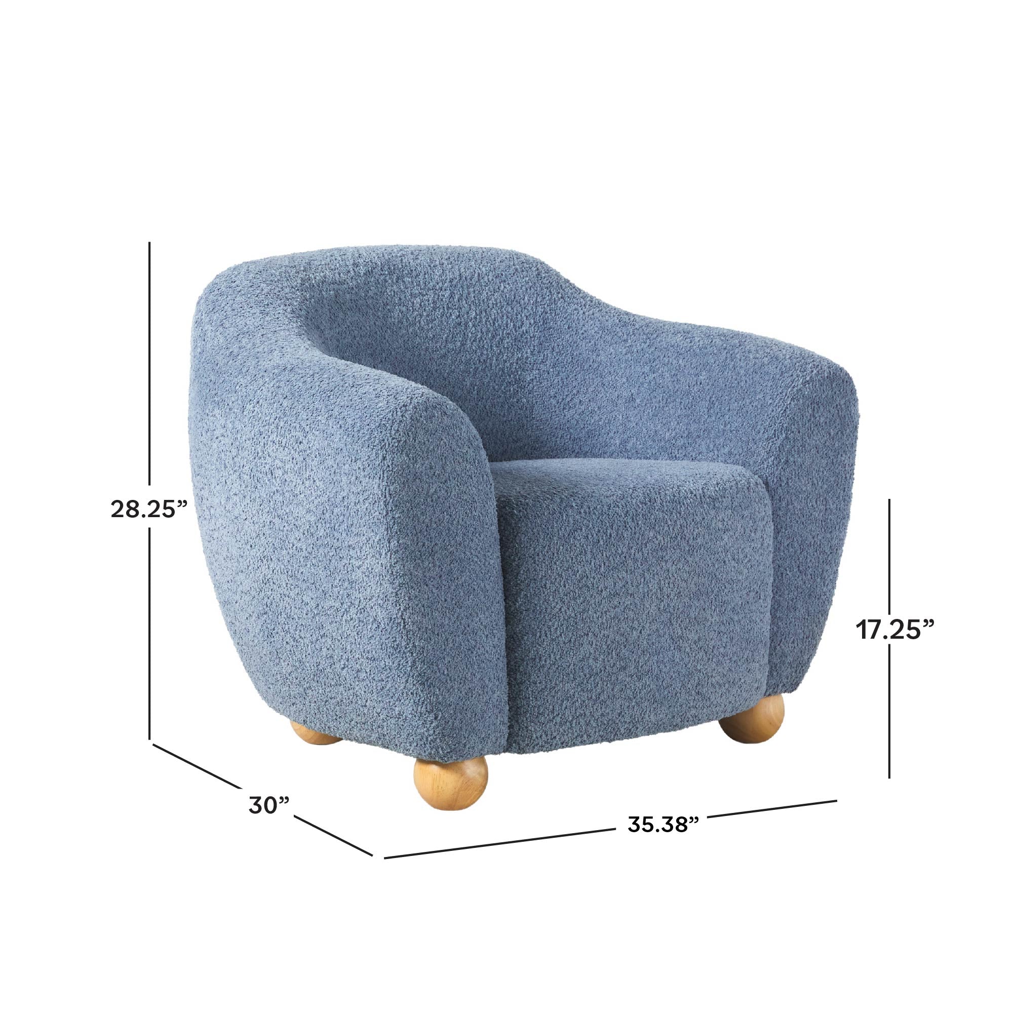 Ensemble fauteuil d'appoint rembourré Linley Contemporary Boucl¨¦ avec repose-pieds