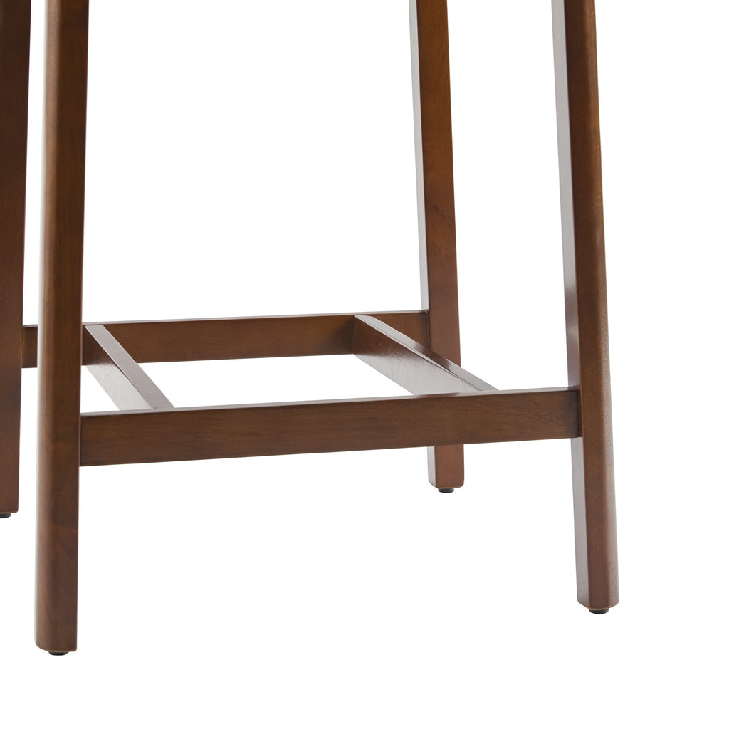 Tabouret de bar minimaliste en bois massif, lot de 2