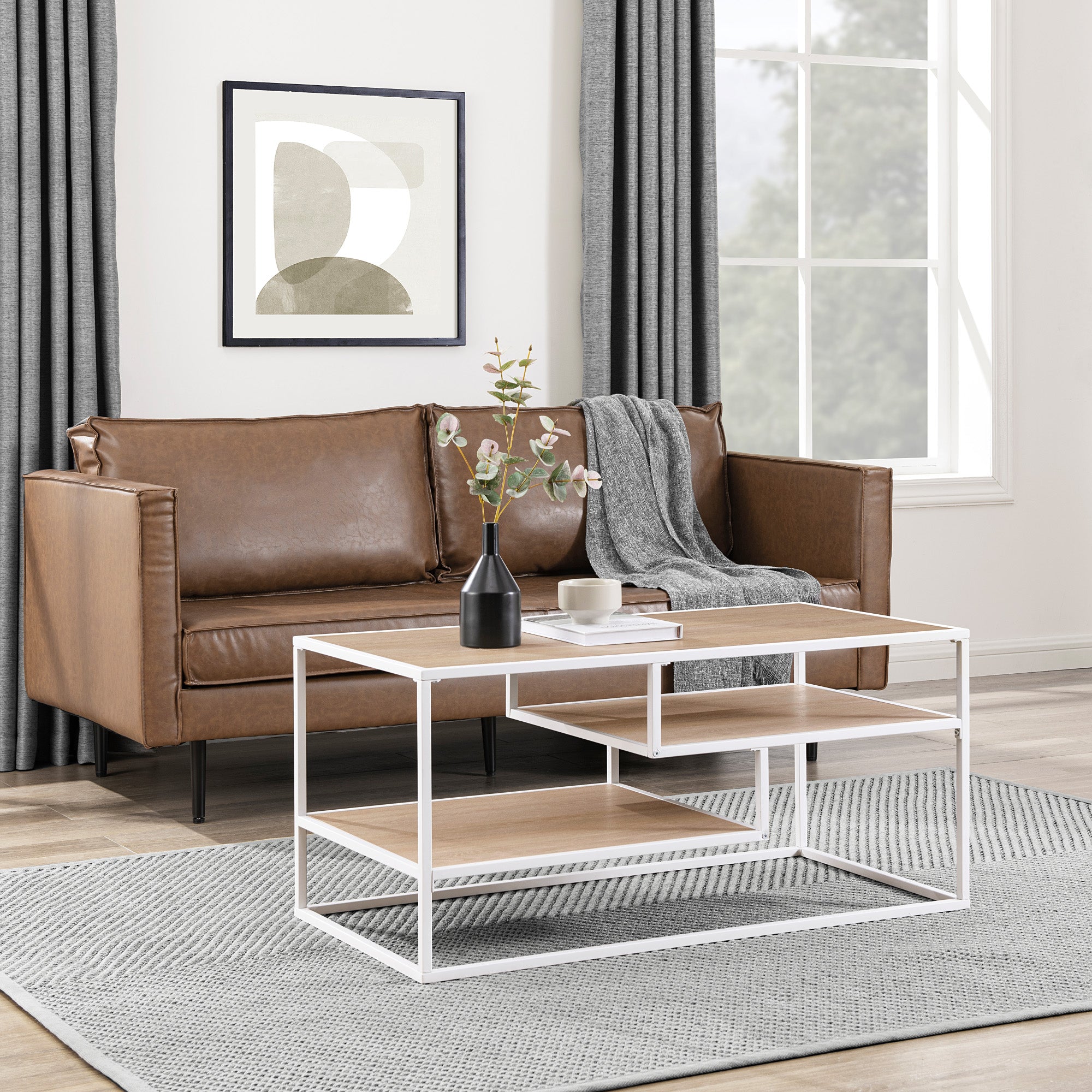 Table basse contemporaine en métal Maya 40