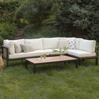 Ensemble de conversation extérieur Jane 4 pièces avec coussins