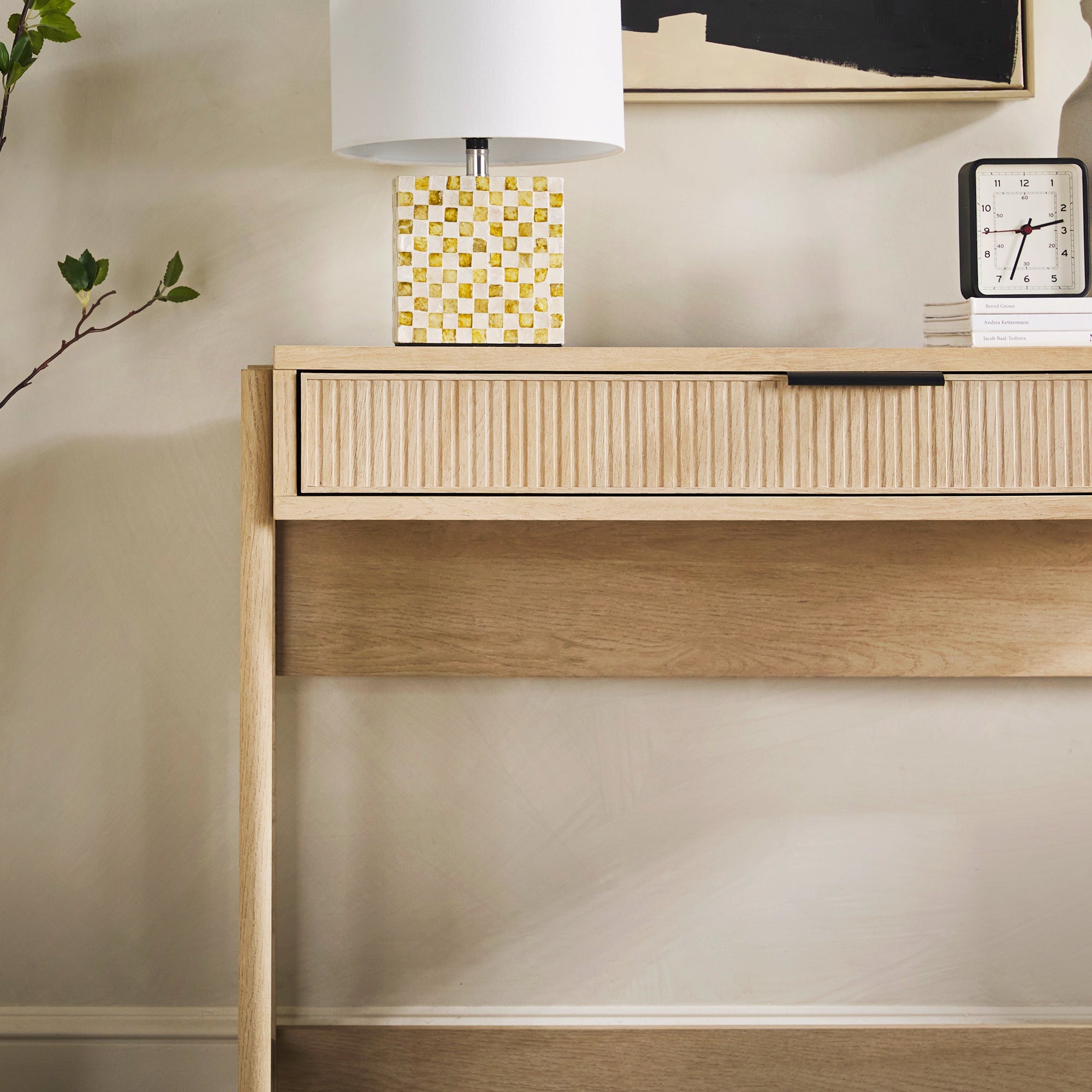 Bureau Holmes moderne scandinave à cannelures