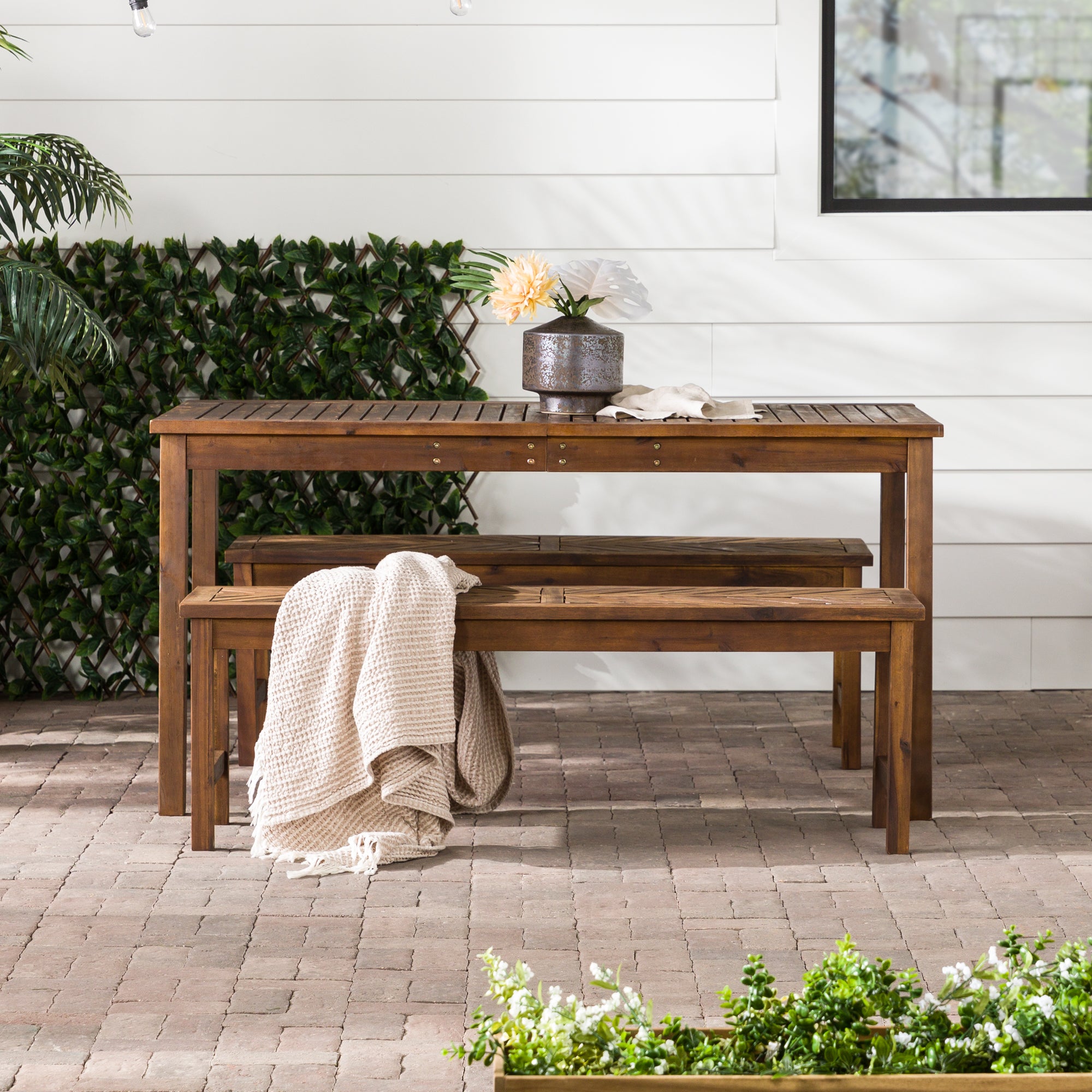 Ensemble de salle à manger d'extérieur Vincent 3 pièces