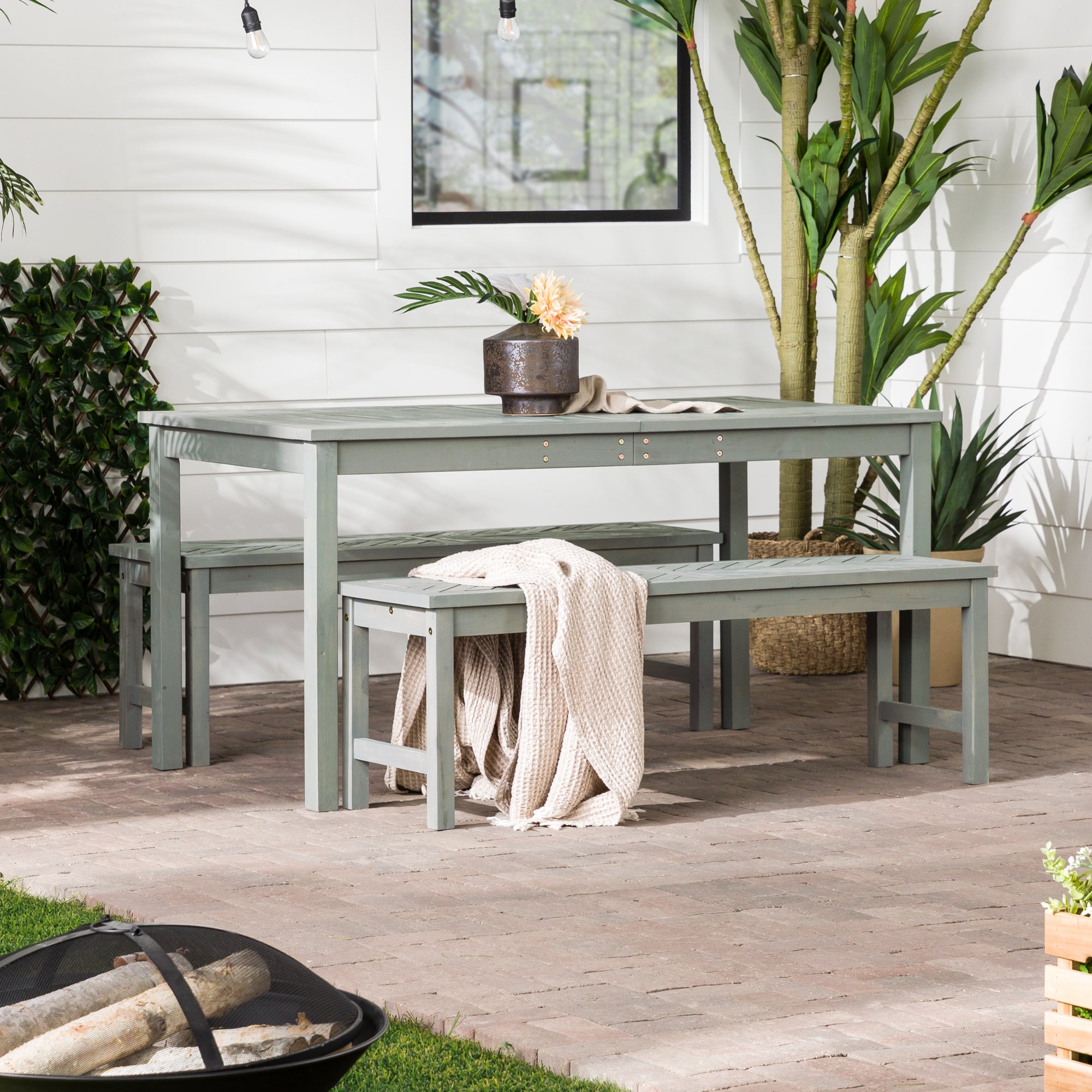 Ensemble de salle à manger d'extérieur Vincent 3 pièces