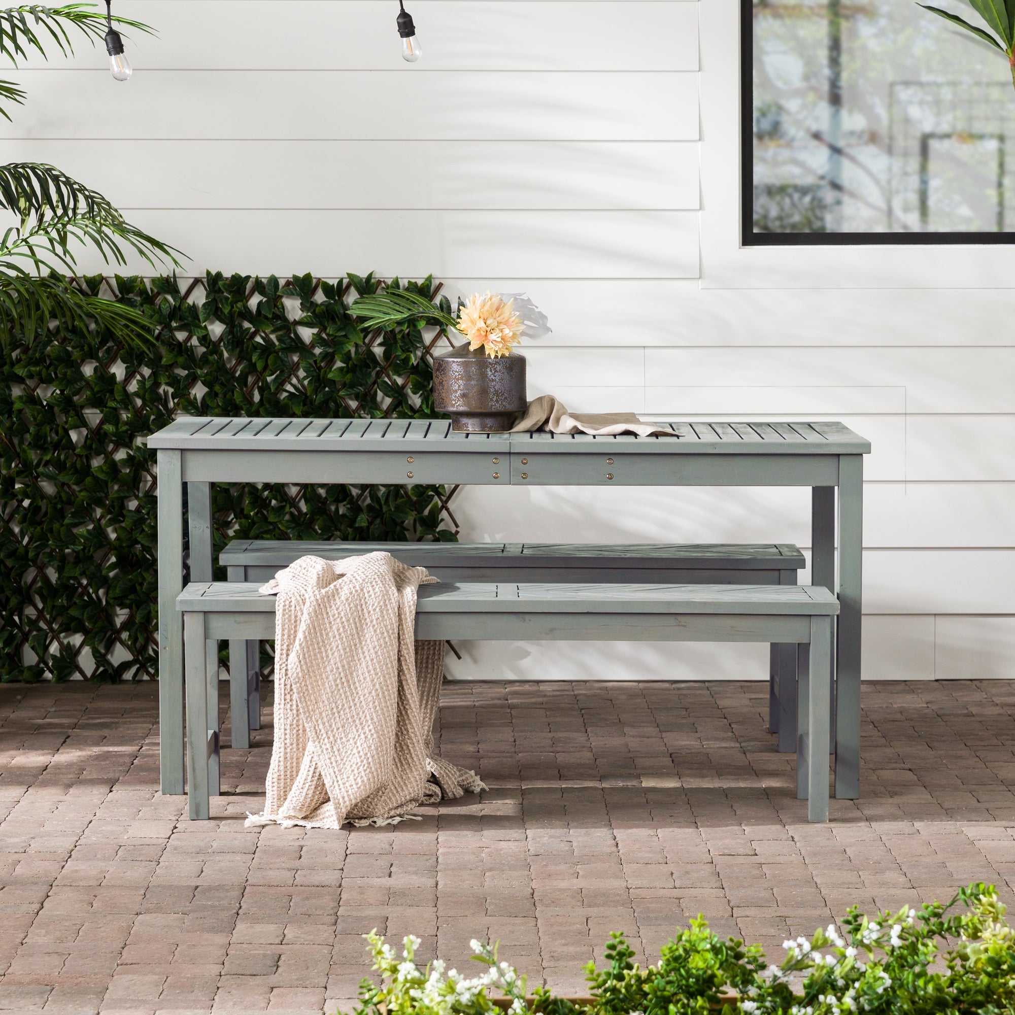 Ensemble de salle à manger d'extérieur Vincent 3 pièces