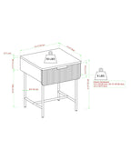 Table d'appoint scandinave Reema