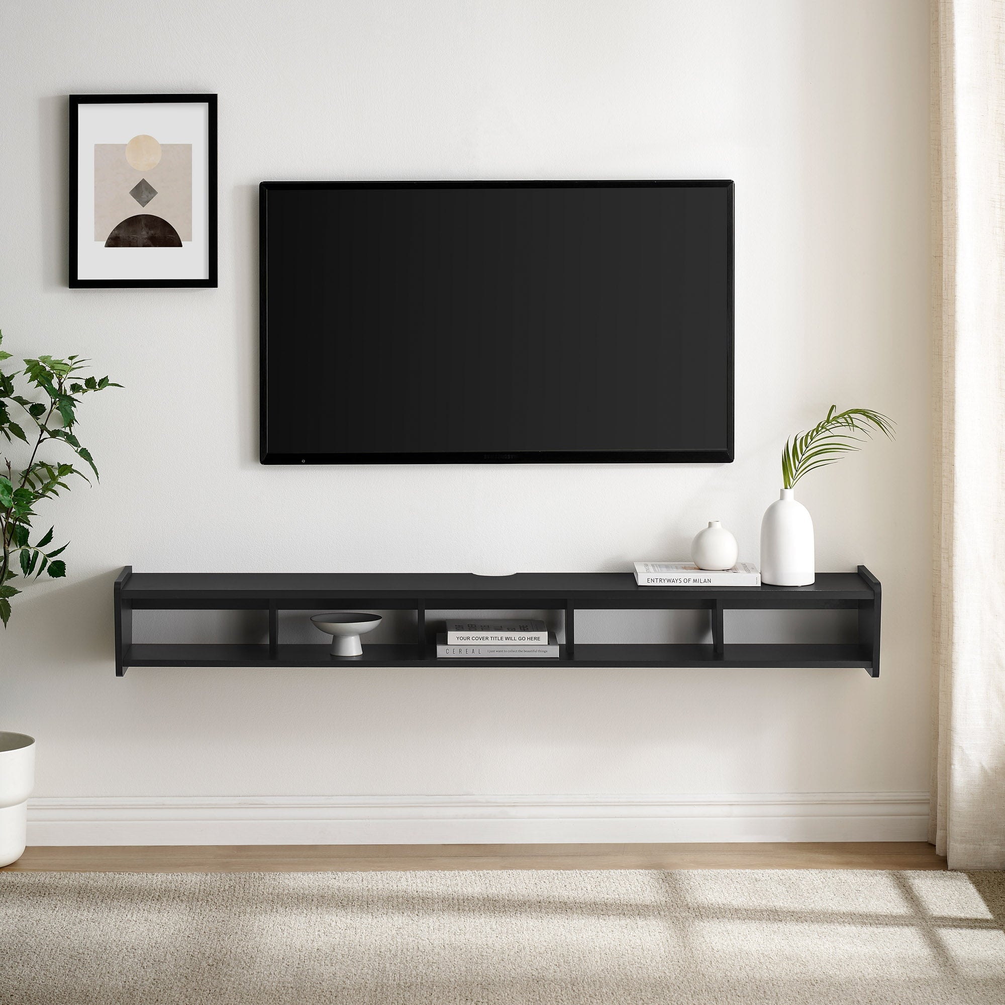 Meuble TV minimaliste flottant