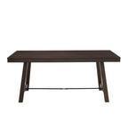 Table de salle à manger à tréteaux de 70 pouces