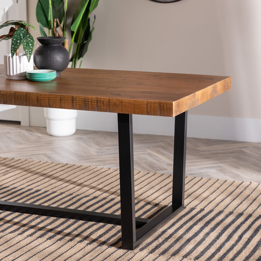 Table de salle à manger Durango en bois vieilli