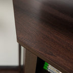 Meuble TV d'angle avec cheminée en bois Barn 48