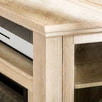 Meuble TV d'angle avec cheminée en bois Barn 48