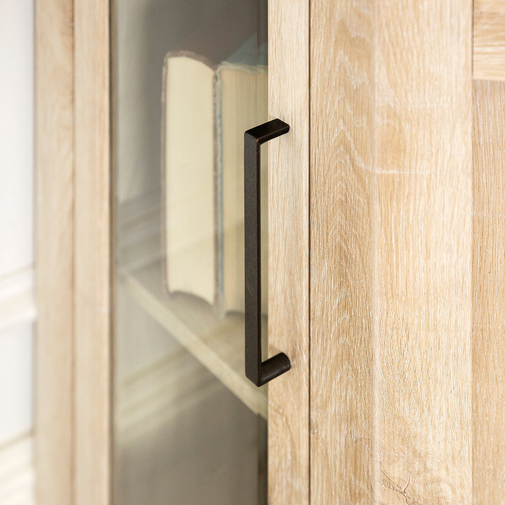 Meuble TV d'angle avec cheminée en bois Barn 48