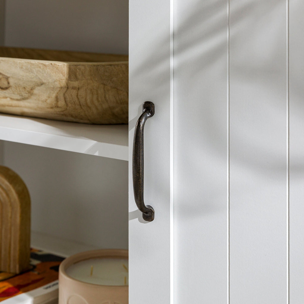 Meuble TV à portes coulissantes de style grange de 58 pouces