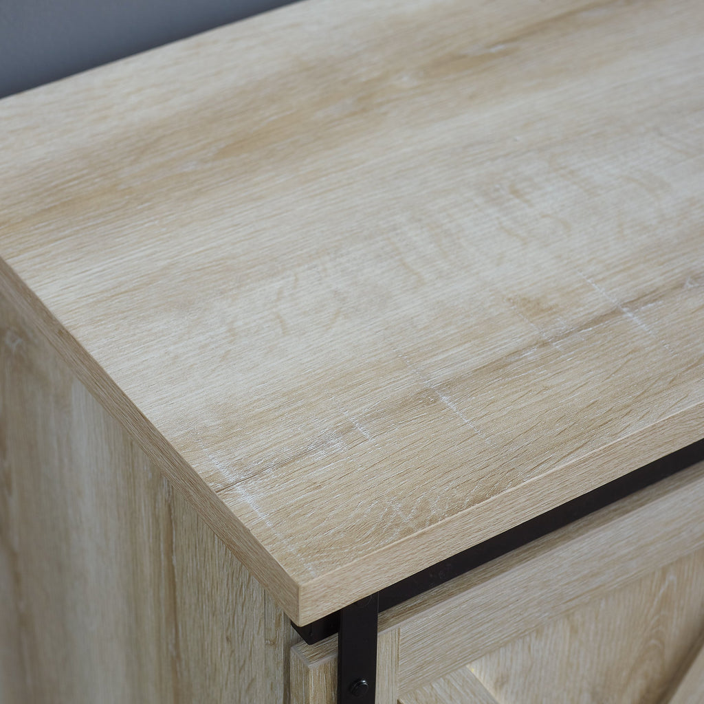 Meuble TV à portes coulissantes de style grange de 58 pouces