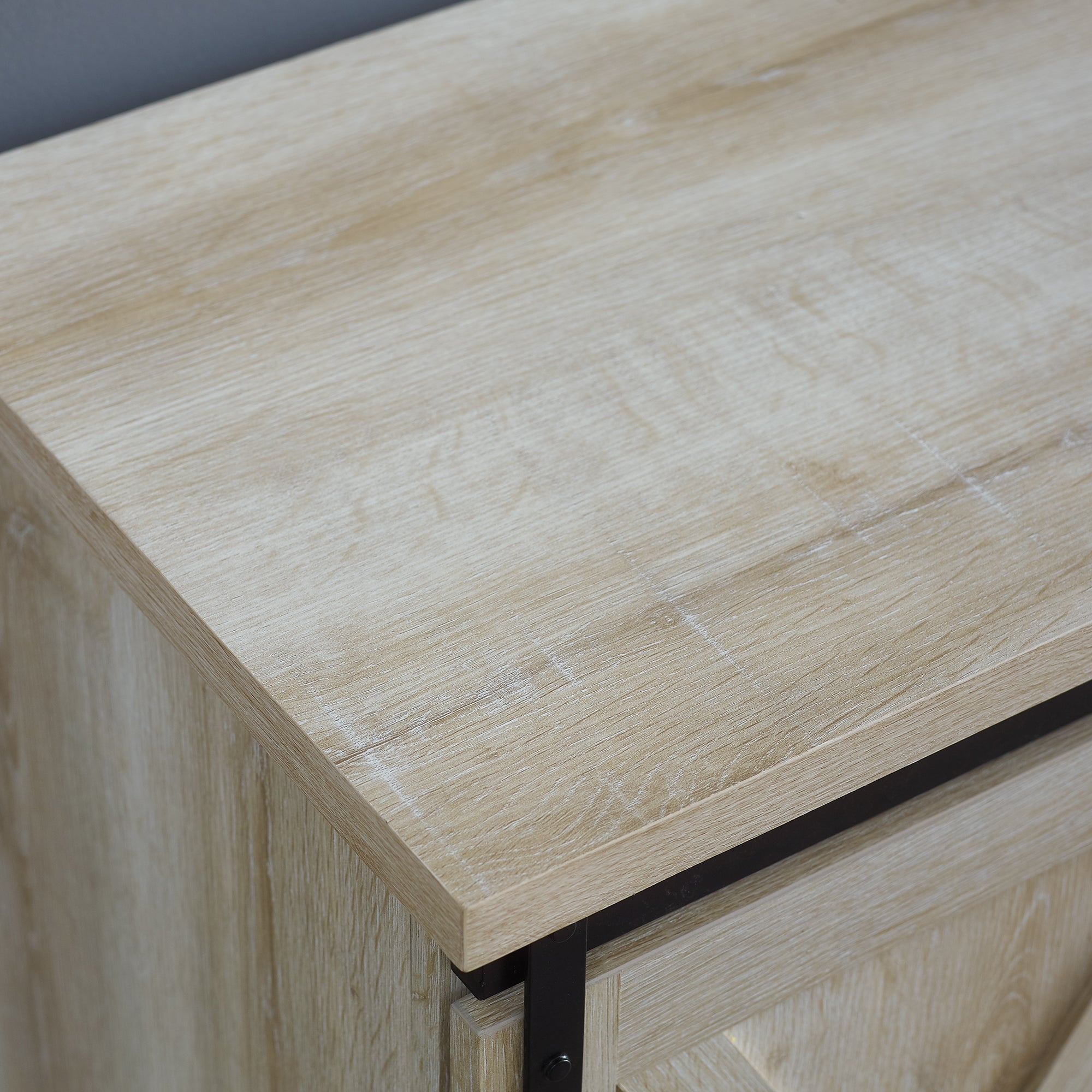 Meuble TV à portes coulissantes de style grange de 58 pouces