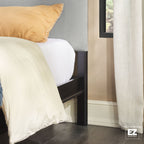 Tête de lit rembourrée contemporaine Annette, cadre de lit en bois courbé