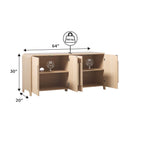 Buffet et meuble TV Chantelle Modern Curved, style moderne, avec courbes harmonieuses