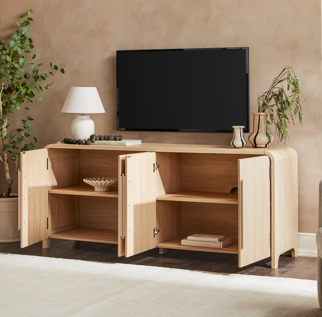 Buffet et meuble TV Chantelle Modern Curved, style moderne, avec courbes harmonieuses